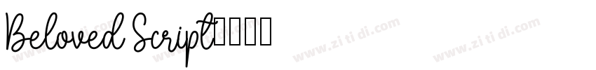 Beloved Script字体转换